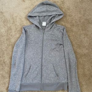 XS Gray zip up hoodie. Live Love Dream brand.